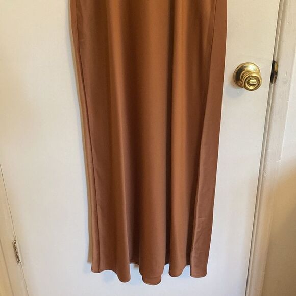 WAYF Cami Slip Midi Dress in Brown Size Large NWT - Picture 7 of 13